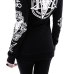 5XL Gothic Punk Print Hoodies Sweatshirts Women Long Sleeve Black Jacket Zipper Coat Autumn Winter Female Casual Hooded Tops