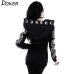 5XL Gothic Punk Women Print Long Sleeve Hoodies Sweatshirts Casual Zipper Jacket Hooded Tops Female Autumn Winter Black Hoodies.