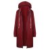 5XL Plus size hoodie 2018 New Autumn Winte Women Casual Long Zipper Hooded Jacket Hoodies Sweatshirt 8 colors hoodies