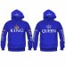 Autumn New Couple Hoody QUEEN KING Crown Printing Blue Men Women Hoodie Fashion Lovers Red Trendy Sweatshirt Casual Hooded