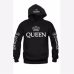 Autumn New Couple Hoody QUEEN KING Crown Printing Blue Men Women Hoodie Fashion Lovers Red Trendy Sweatshirt Casual Hooded