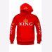 Autumn New Couple Hoody QUEEN KING Crown Printing Blue Men Women Hoodie Fashion Lovers Red Trendy Sweatshirt Casual Hooded