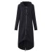 Autumn Winter Long Sweatshirt Coat Women Fashion Casual Long Zipper Hooded Jacket Hoodie Vintage Casaco Outerwear Plus Size 5X