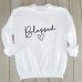 Blessed Women Sweatshirts Pink Tops Fall Clothing Christian Graphic Pullover Hoodie Long Sleeve Lady Streetwear Drop Shipping