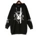 Casual Women Hoodies Plus Size Winter Pullover Splice Retro Japan Style Thick Loose Female Splice Tracksuits Sweatshirt Student