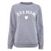 Dog Mom Women's Plus Velvet Fashionable Long Sleeve Casual Sweatshirt Printing Heart-shaped Print Kawaii Sweatshirt Clothing