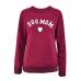 Dog Mom Women's Plus Velvet Fashionable Long Sleeve Casual Sweatshirt Printing Heart-shaped Print Kawaii Sweatshirt Clothing