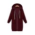 Drop shipping ROSEGAL Plus Size Oversized Hoodies Sweatshirt 2019 Autumn Women Street Long Jacket Coat Pockets Zip Up Outerwear