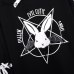 Focal20 Harajuku Pentagram Print Lace Up Women Fleeces Hoodies Gothic Punk Oversize Velvet Hooded Sweatshirt Pullover Streetwear