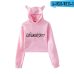 Frdun Tommy 2018 NEW Ariana Grande hot fashion so trend sala Cat Crop Top Women Hoodies Sweatshirts Sexy Kpop Harajuku Plus Size