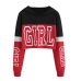 Harajuku Hoodies Sweatshirt Women Streetwear Letter Crop Top Hoodie 2018 Autumn Women Fashion Clothes Korean Moletom