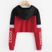 Harajuku Hoodies Sweatshirt Women Streetwear Letter Crop Top Hoodie 2018 Autumn Women Fashion Clothes Korean Moletom