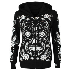 Harajuku Hoodies Sweatshirt Women Streetwear Skull Print Hoodie 2018 Autumn Women Fashion Clothes Kawaii Korean Moletom