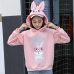 Harajuku Strawberry Embroidery Lavender White Sweatshirt Spring Autumn Women Kawaii Loose Long Sleeves Tops Oversized Hoodies