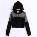 Harajuku Sweatshirt Hoodies Autumn 2018 Women Streetwear Mesh Patchwork Hoodie Clothes Cropped Tumblr Moletom Feminino