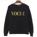 Hoodies  Women 2019 Autumn VOGUE Printing solid color Sweatshirt O Neck Pullover Winter Female Tracksuit Plus Size Clothing