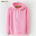 Hoodies Women 2019 Brand Female Long Sleeve Solid Color Hooded Sweatshirt Hoodie Tracksuit Sweat Coat Casual Sportswear S-3XL