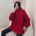 Hoodies Women Pockets Embroidered Cartoon Trendy Cute Female Loose BFplus Velvet Womens Long Sleeve All-match Lovely Streetwear