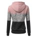 Hoodies Women Sweatshirts Fashion Womens Casual Hoodies Sweatshirt Patchwork Ladies Hooded Pullover Women Clothing Sweats Warm