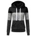 Hoodies Women Sweatshirts Fashion Womens Casual Hoodies Sweatshirt Patchwork Ladies Hooded Pullover Women Clothing Sweats Warm