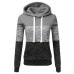 Hoodies Women Sweatshirts Fashion Womens Casual Hoodies Sweatshirt Patchwork Ladies Hooded Pullover Women Clothing Sweats Warm