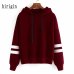 Hot Sell Stylish 2019 Womens Long Sleeve Hoodie Women Sweatshirt Jumper Hooded Pullovers Casual Loose Leisure Tops Pullover