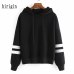 Hot Sell Stylish 2019 Womens Long Sleeve Hoodie Women Sweatshirt Jumper Hooded Pullovers Casual Loose Leisure Tops Pullover