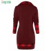 JAYCOSIN Winter women shirt button girl clothing Women Long Sleeve Plaid Turtleneck TartanTunic Sweatshirt female Pullover Tops