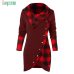 JAYCOSIN Winter women shirt button girl clothing Women Long Sleeve Plaid Turtleneck TartanTunic Sweatshirt female Pullover Tops