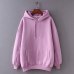 JXYSY hoodies women harajuku cotton hooded solid none pollovers regular oversize sweatshirt plus size tops