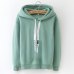 LANSHANQUE S-XXXL Autumn Winter Fleece Harajuku Pullover Solid Thick Loose Women Hoodies Sweatshirts Female Casual Coat