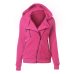 LITTHING Spring Zipper Warm Fashion Hoodies Women Long Sleeve Hoodies Jackets Hoody Jumper Overcoat Outwear Female Sweatshirts