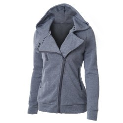 LITTHING Spring Zipper Warm Fashion Hoodies Women Long Sleeve Hoodies Jackets Hoody Jumper Overcoat Outwear Female Sweatshirts