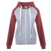 MONERFFI Sweatshirts Women Hoodies Long Sleeve Hoody Ladies Zipper Pocket Patchwork Hooded Sweatshirt Woman Baseball Jacket