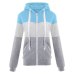 MONERFFI Sweatshirts Women Hoodies Long Sleeve Hoody Ladies Zipper Pocket Patchwork Hooded Sweatshirt Woman Baseball Jacket