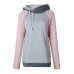 New Autumn Winter Casual Women Patchwork Striped Pullover Warm Long Sleeve Hoody Tops With Pockets Double Hood Hooded Sweatshirt