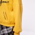 ONLY Women's autumn new letter embroidery  velvet Hoodie | 11839S511