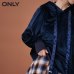 ONLY  womens' autumn new beaded hooded loose hoodies women Beaded decoration Sleeve shirring design|11839S558