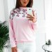 Rogi Floral Print Hoodies Women Pullovers 2019 Spring Harajuku Jumper Thin Sweatshirt Tops Casual O-Neck Tracksuit Plus Size Top