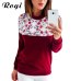 Rogi Floral Print Hoodies Women Pullovers 2019 Spring Harajuku Jumper Thin Sweatshirt Tops Casual O-Neck Tracksuit Plus Size Top