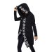 Rosetic Hoodies  Gothic Casual Cool Chic Black Plus Size Women Sweatshirts Loose  Cotton Hooded Plain Print Female Punk Hoodies