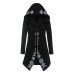 Rosetic Hoodies  Gothic Casual Cool Chic Black Plus Size Women Sweatshirts Loose  Cotton Hooded Plain Print Female Punk Hoodies