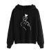 Sweatshirts 2019 Print Womens Long Sleeve Hoody  Jumper Pullover Top Blouse Women's Sweatshirt Poleron Sudadera Con Capucha L711