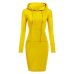 Velvet Hooded Hoodies Dress Women 2019 Autumn Winter Sweatshirts Long Sleeve Hoodies Pockets Sweatshirt Hoody Pullovers Dresses