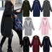 Wipalo Plus Size Women'S Zip Up Hooded Longline Hoodies Ladies Long Sleeve Autumn.Winter Sweatshirt Coat Casual Jacket Top S-5XL