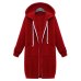 Wipalo Plus Size Women'S Zip Up Hooded Longline Hoodies Ladies Long Sleeve Autumn.Winter Sweatshirt Coat Casual Jacket Top S-5XL