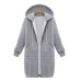 Wipalo Plus Size Women'S Zip Up Hooded Longline Hoodies Ladies Long Sleeve Autumn.Winter Sweatshirt Coat Casual Jacket Top S-5XL