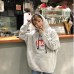 Women Cute Lazy Letter Yellow Hoodie Sweatshirt Fashion Harajuku Loose Fleece Sweatshirt Tops Korean Hooded Tracksuit Meletom