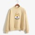 Women Harajuku Hoodies Fleece Autumn Kawaii Cute Japanese Anime Shiba Innu Pullover Kpop Sweatshirt Moletom sudadera mujer