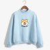 Women Harajuku Hoodies Fleece Autumn Kawaii Cute Japanese Anime Shiba Innu Pullover Kpop Sweatshirt Moletom sudadera mujer